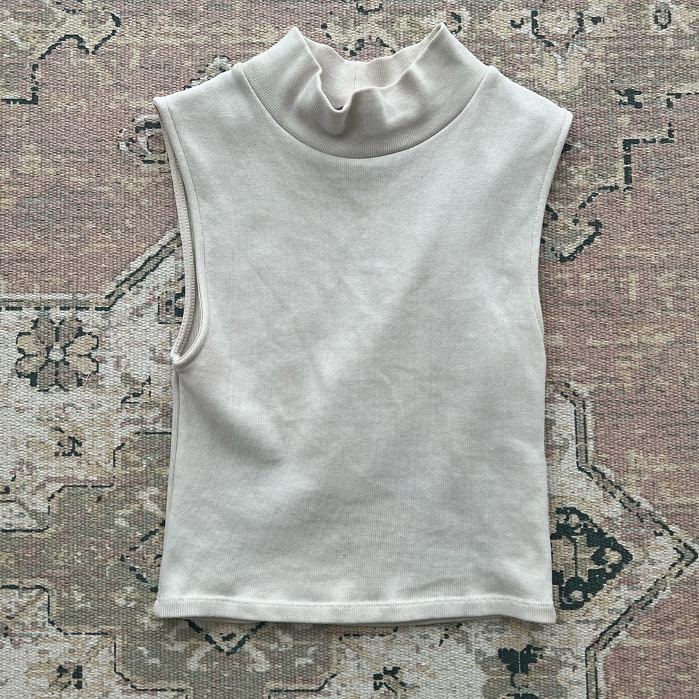 Zara Sleeveless Mockneck Top